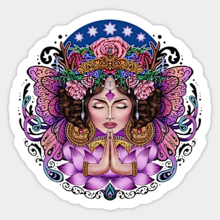 Wild Spirit Lotus Flower - Boho Goddess Sticker